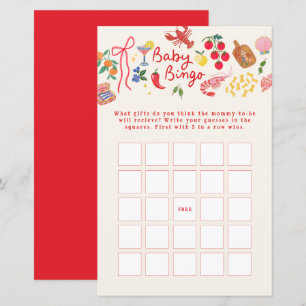 Ciao Baby Baby Shower Bingo Spel italiensk Folk Ar