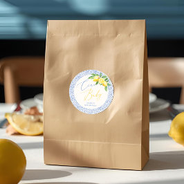 Ciao Baby Bambino Lemon Italienska babyskor Runt Klistermärke