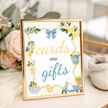 Ciao Baby Citron Kort och Present Skylt