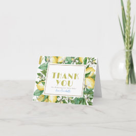 Ciao Baby Citrus Lemon Baby Shower Tack Kort