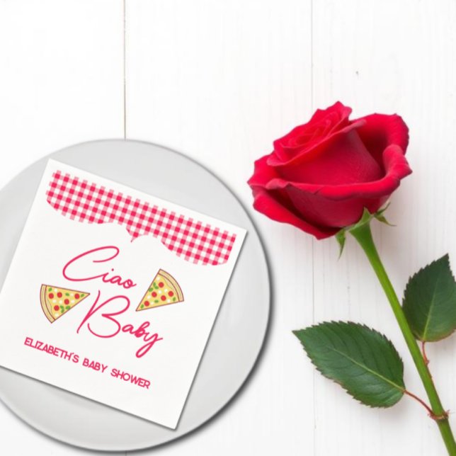 Ciao Baby Italian Baby Shower Pappersservett (Skapare uppladdad)