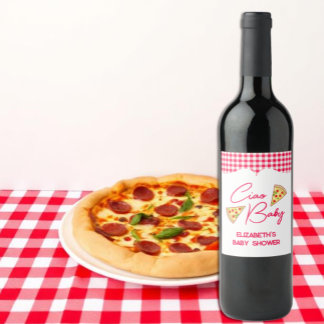 Ciao Baby Italian Baby Shower Vinflaska Etikett