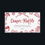 Ciao Baby Italian Pizza Baby Shower Diaper Raffle Tilläggskort<br><div class="desc">Bring a slice of fun to your Italian-themed baby shower with this adorable Ciao Baby Pizza Diaper Raffle Enclosure Card! 🍕✨ Featuring a cute, hand-drawn pizza slice and charming Italian doodles, this little card invites your guests to join in the fun by bringing a pack of diapers for a chance...</div>