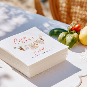 Ciao Baby Italiensk Baby Shower Pappersservett