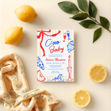 Ciao Baby Italiensk Bebis Handritad Bebis Shower