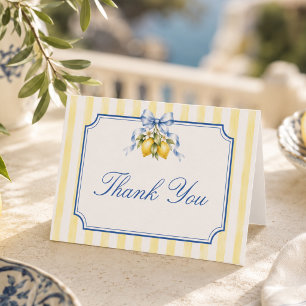 Ciao Baby Italiensk citron baby shower  Tack Kort