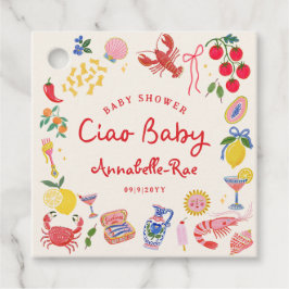 Ciao Baby Italienska Baby Shower Med Gåvor Etiketter