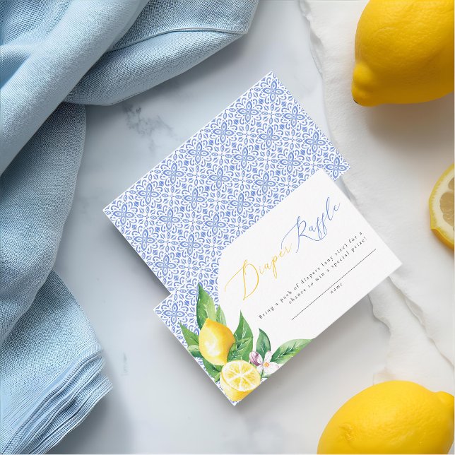 Ciao Baby Italienska Lemon Positano Diaper Raffle Tilläggskort (Skapare uppladdad)