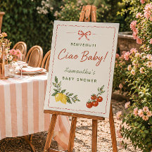 Ciao Baby Italienska Marknad Babyshower Välkomstsk