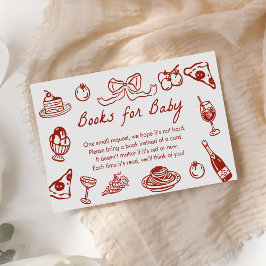 Ciao Baby Italienska Pizza Baby Shower Bokar för B Tilläggskort