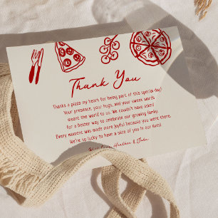Ciao Baby Italienska Pizza Baby Shower Tack Kort