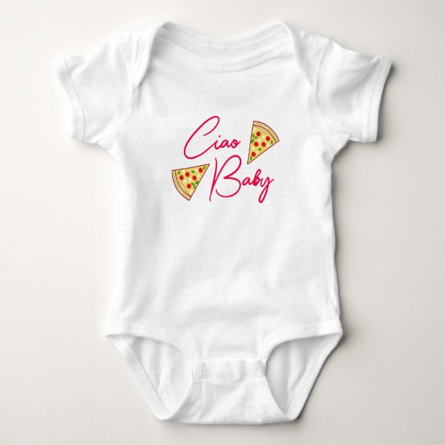 Ciao Baby Italienska T Shirt (Framsida)