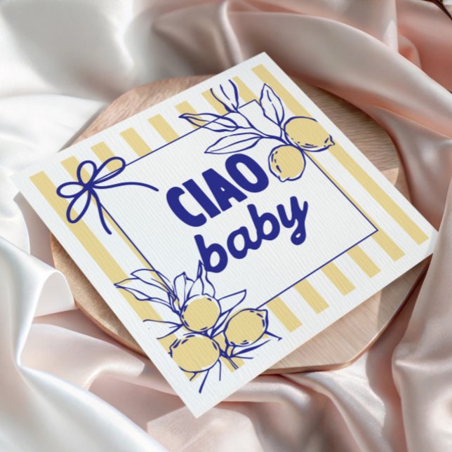 CIAO BABY Lemon Mediterranean Amalfi Pappersservett (Skapare uppladdad)