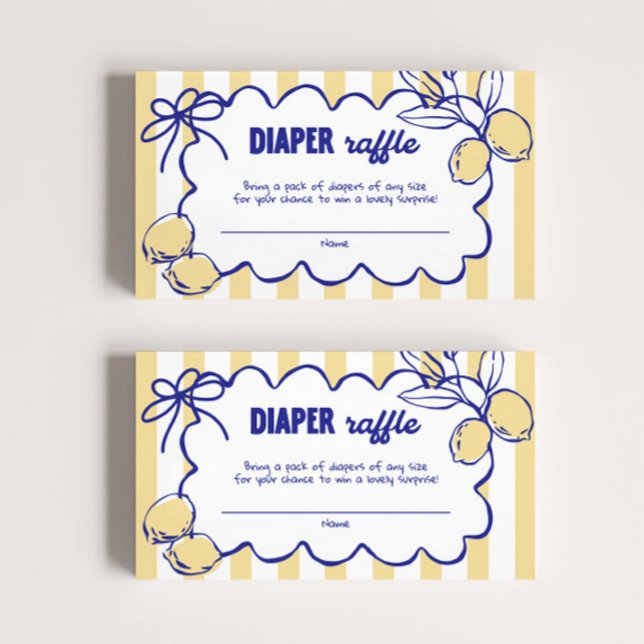 CIAO BABY Lemon Mediterranean Diaper Raffle Tilläggskort (Skapare uppladdad)