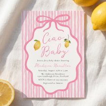 Ciao Baby Rosa Italiensk Citron Baby Shower