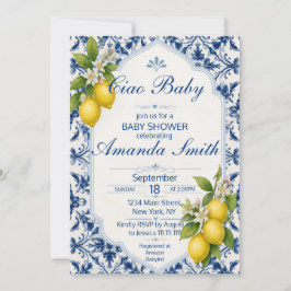 Ciao Baby Shower-inbjudan Inbjudningar