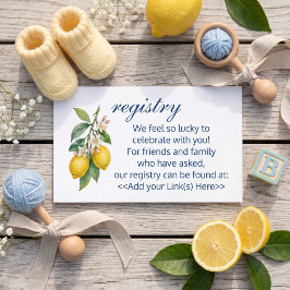 Ciao Baby Shower Registering Insats Rådkort