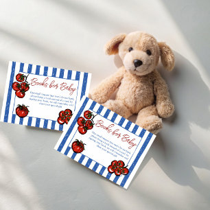 Ciao baby tomat italiensk baby shower bokförfrågan tilläggskort