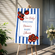 Ciao baby tomat Italiensk bebisfest välkomstskylt