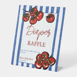 Ciao baby tomato Italian baby shower favors table