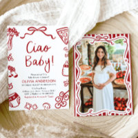 Ciao Baby Whimsical Italy Pizza Cute Baby Shower
