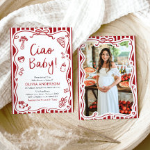 Ciao Baby Whimsical Italy Pizza Cute Baby Shower