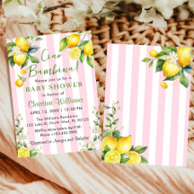 Ciao Bambina Baby Shower Rosa Citrus Call