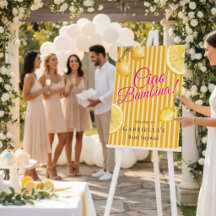Ciao Bambina Citronränder Baby Shower Välkomstskyl
