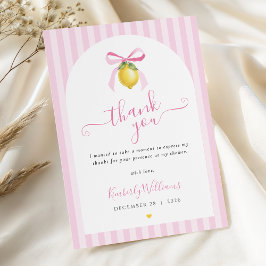 Ciao Bambina Italiensk citron baby shower Tack Kort