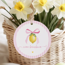 Ciao Bambina Rosa Citron Förmånsetiketter