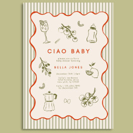 Ciao Bambino Baby Shower Inbjudan Mall