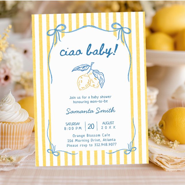 Ciao Bambino Baby Shower Inbjudningar (Skapare uppladdad)