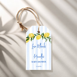 Ciao bambino citroner italiensk baby shower presen presentetikett