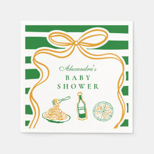 Ciao Bambino Grönt Italienskt babyvisningsprogram Pappersservett