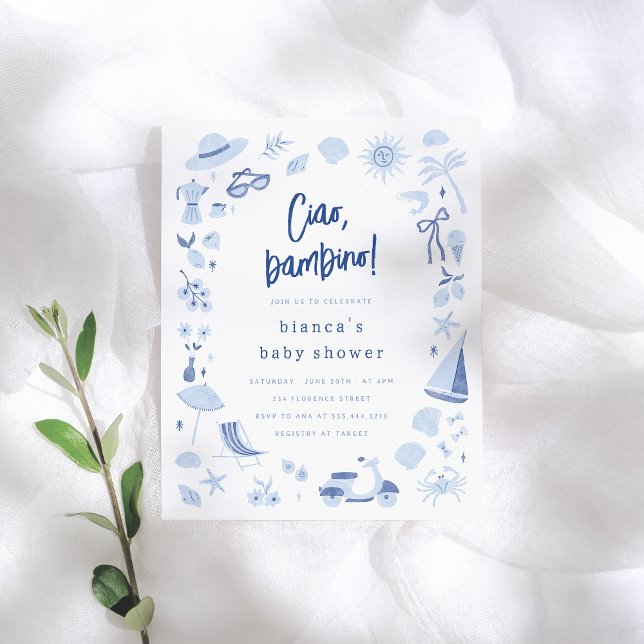 Ciao Bambino Italian Budget Boy Baby Shower (Skapare uppladdad)