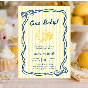 Ciao Bambino italiensk baby shower Inbjudningar