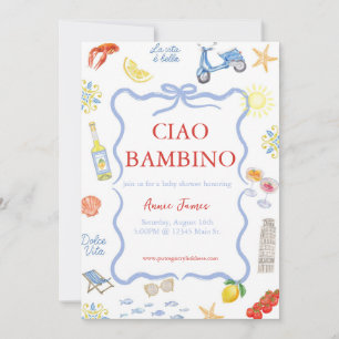 Ciao Bambino italiensk inbjudan