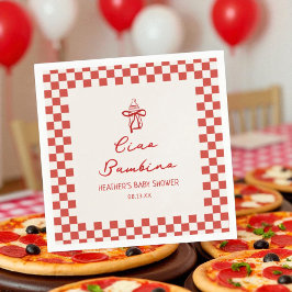 Ciao Bambino Italienska Pizza Baby Shower Pappersservett