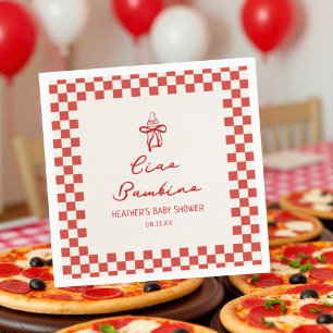 Ciao Bambino Italienska Pizza Baby Shower Pappersservett