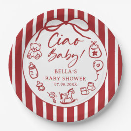 Ciao Bambino Italienskt Illustrated Baby Shower