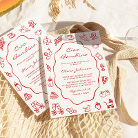 Ciao Bambino Italienskt Illustrated Baby Shower