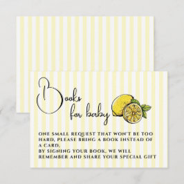 Ciao Bambino Lemon Baby Shower Bokar för Baby Tilläggskort