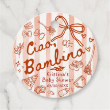 Ciao Bambino Röda/Röda Förmånsetiketter