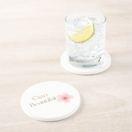 Ciao Beautiful, Elegant Floral Gift Underlägg