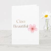 Ciao Beautiful, elegant floralt presentkort