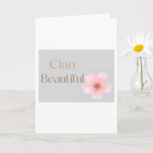 Ciao Beautiful, elegant present med blommor