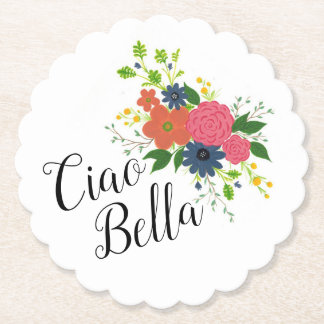 Ciao Bella blommigt underlägg Papper