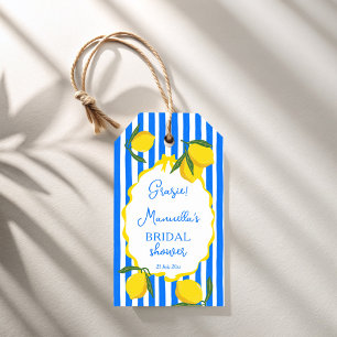 Ciao bella blue rand lemons möhippa för presentetikett