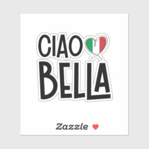 Ciao Bella- Cute Italien Heart Klistermärken