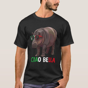 Ciao Bella Flodhäst Italienska Flodhäst Solglasögo T Shirt